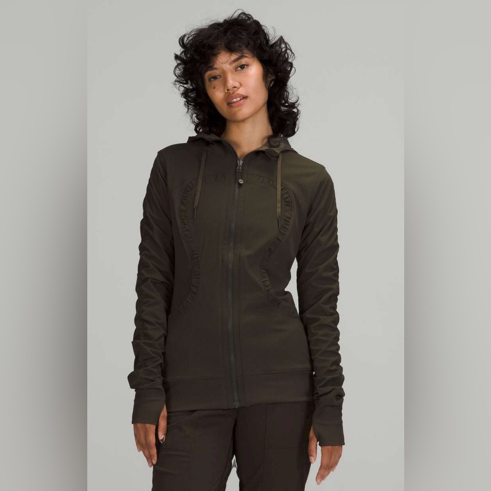 Lululemon Dance Studio Jacket in Dark Olive Green Size 20 XXL NWT